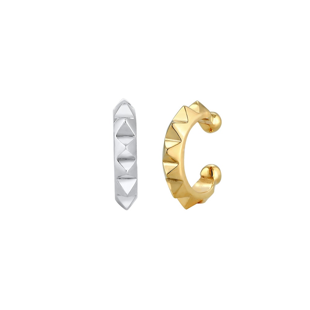 Elli Elli Boucles d'Oreilles Earcuff Set Basic Géo Boucles d'Oreille Femme - (925/1000 Boucles d'oreilles