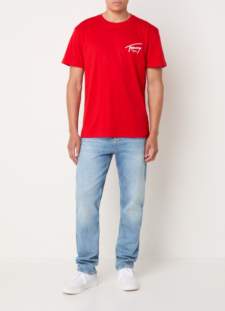 Tricou Tommy Hilfiger cu logo și imprimeu pe spate.