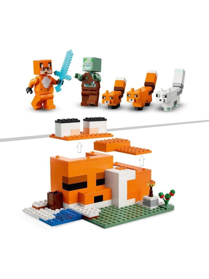 LEGO LEGO® Minecraft 21178 Die Fuchs-Lodge in Mehrfarbig ab 8 Jahre günstig kaufen onesize