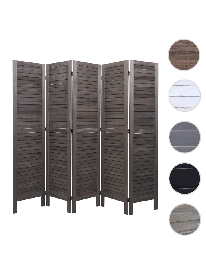 MCW Paravent G30 im Shabby-Look, Grau-braun günstig kaufen onesize