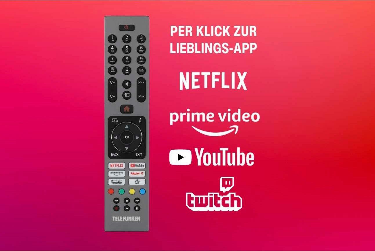 Telefunken D43V850M5CWH LED-Fernseher (108 cm/43 Zoll, 4K Ultra HD, Smart-TV)