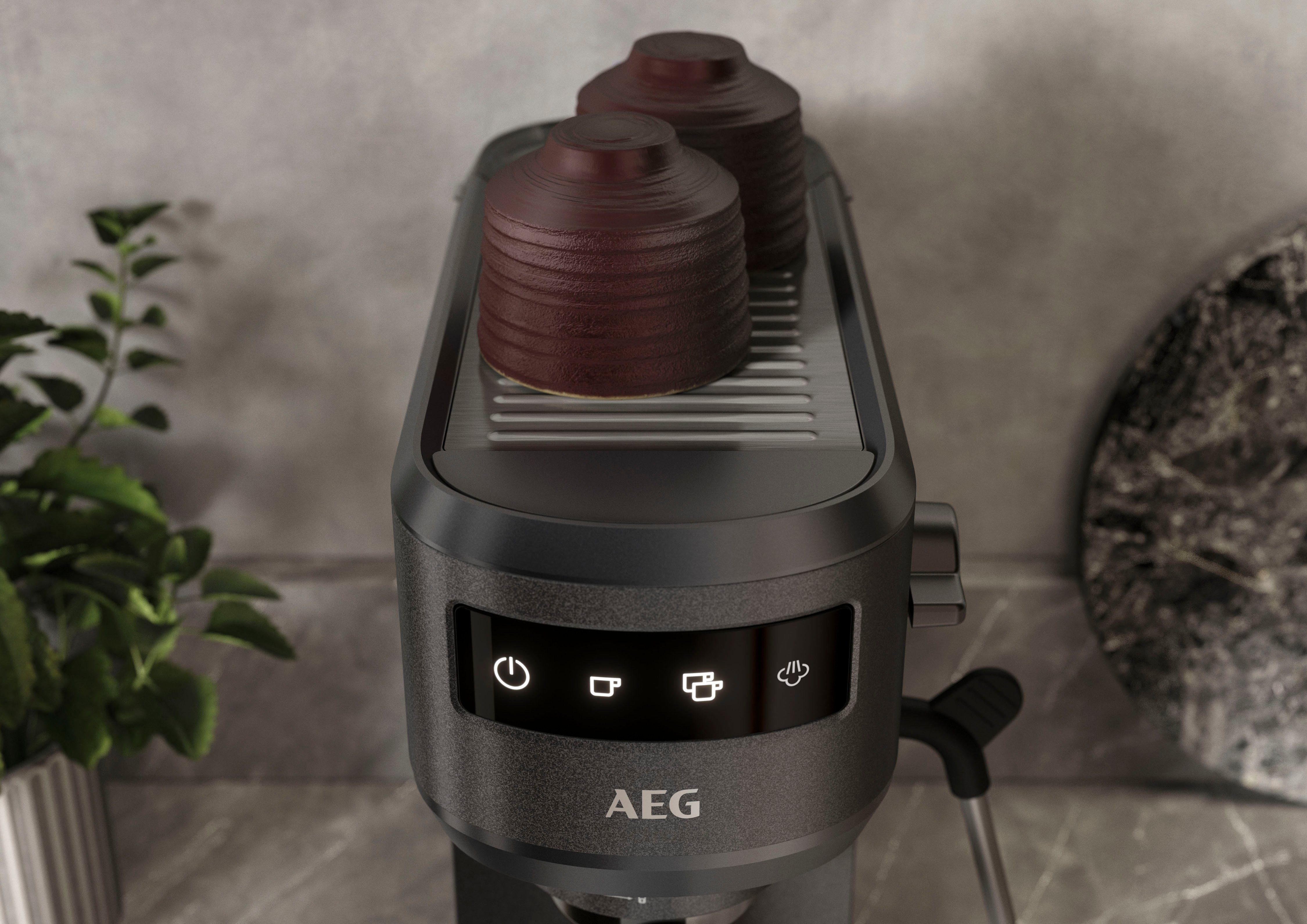 AEG Siebträgermaschine Gourmet 6 EC6-1-6BST, Korbfilter