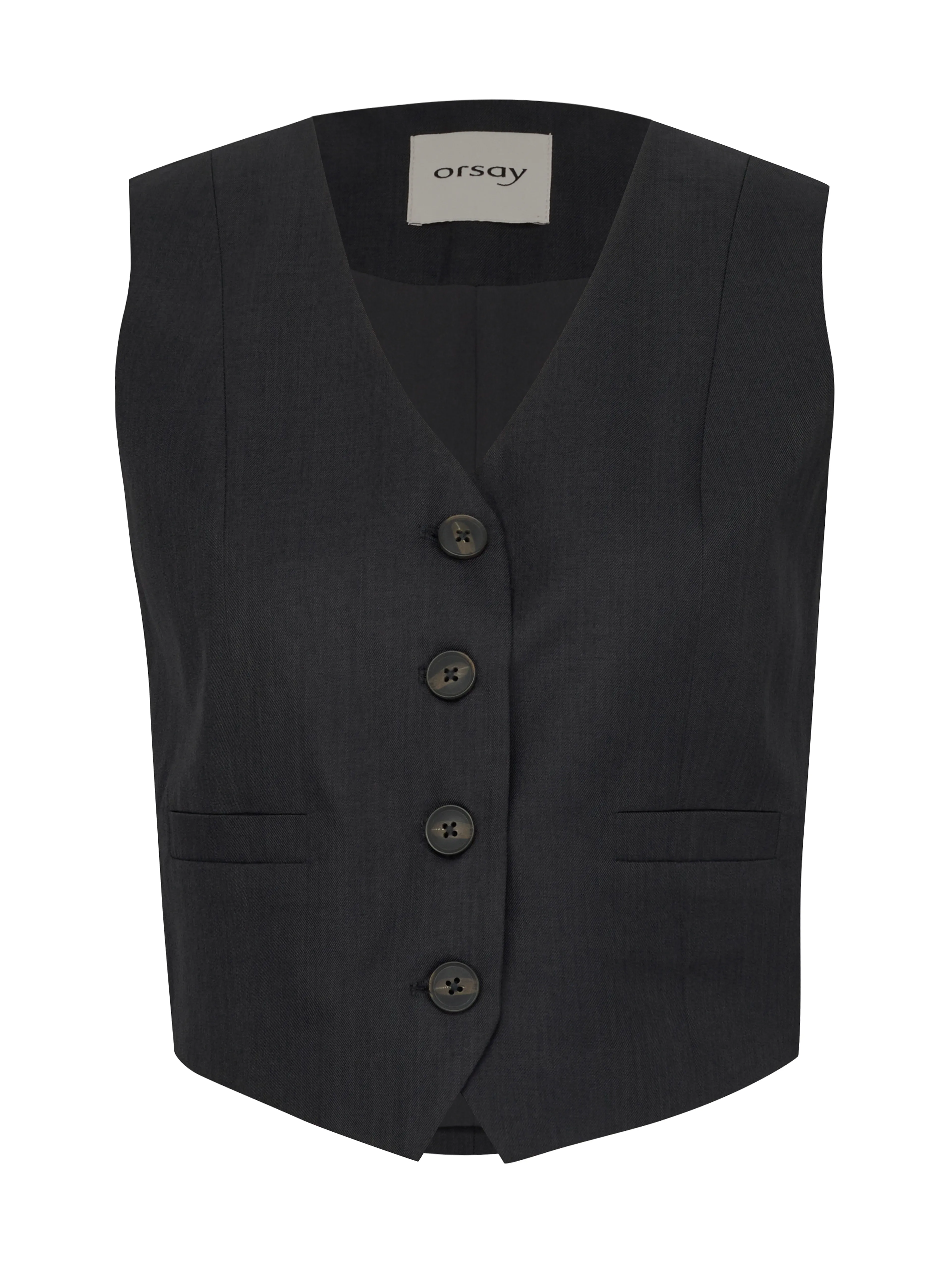 Dunkelgraue Damenjacke Weste ORSAY