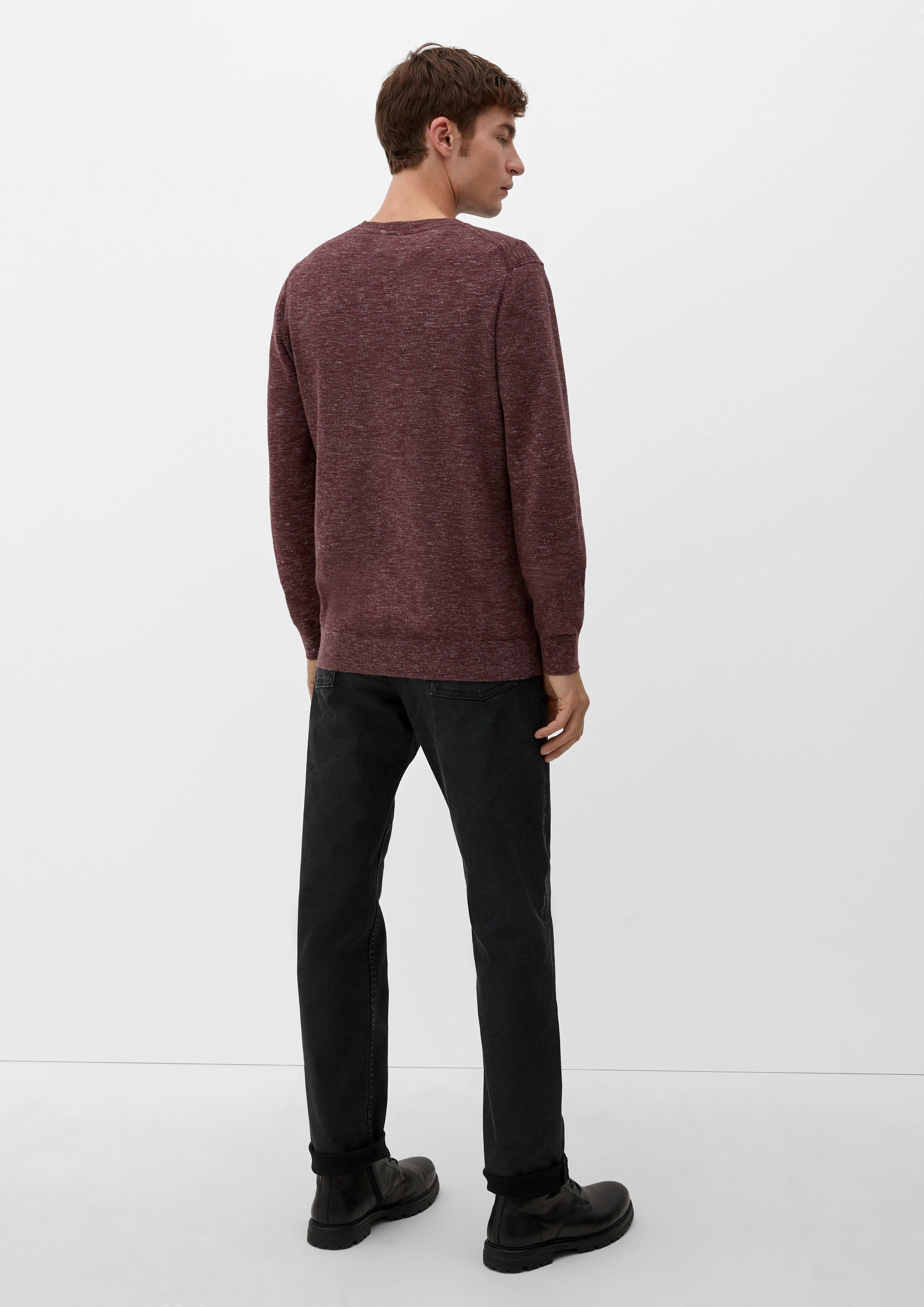Strickpullover in melierter Optik  2124527-49W1