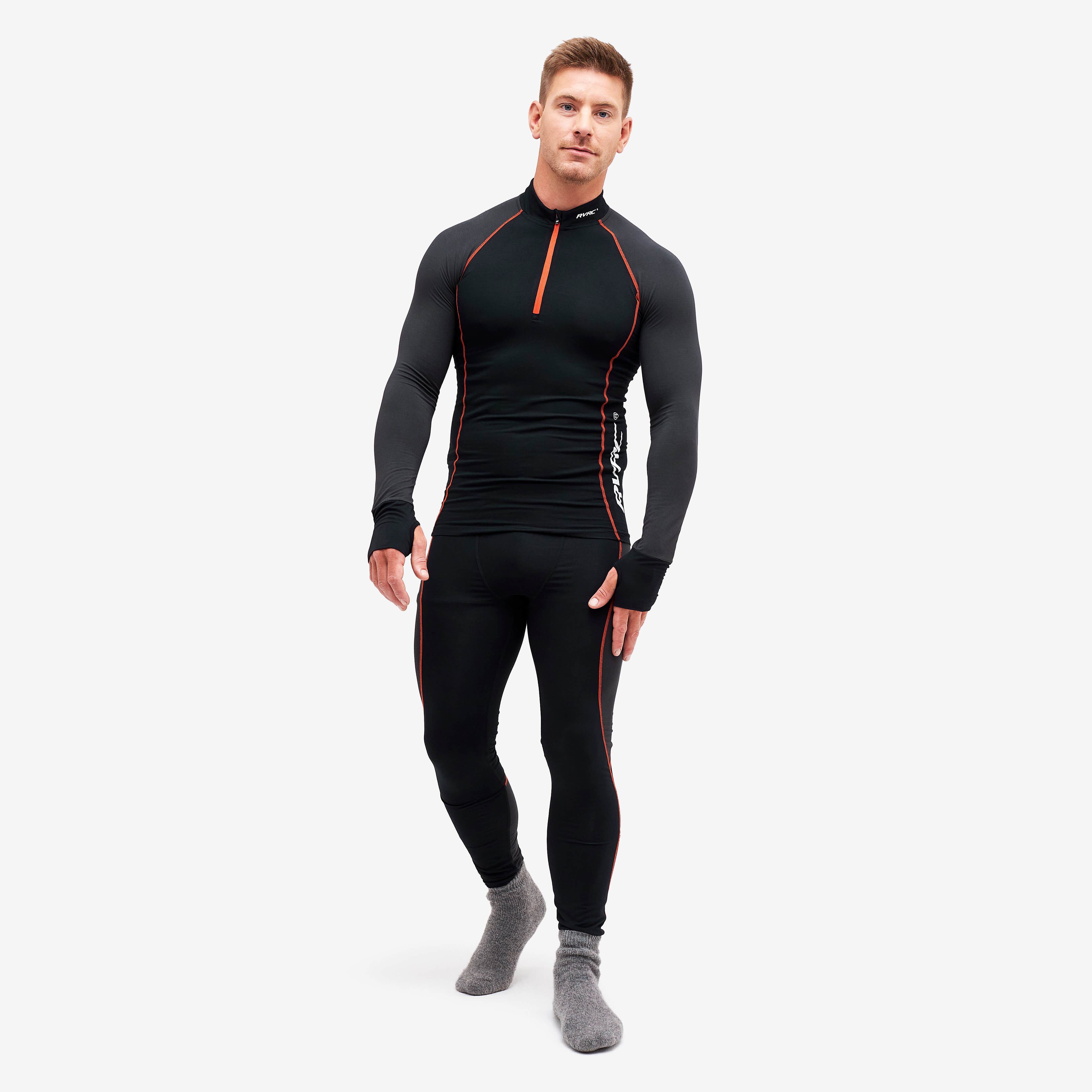 Bambooskin Base Layer Set Homme Black/Grey