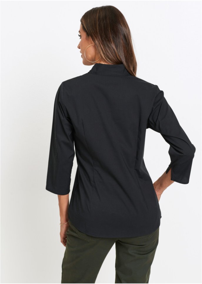 Bluse mit Stehkragen