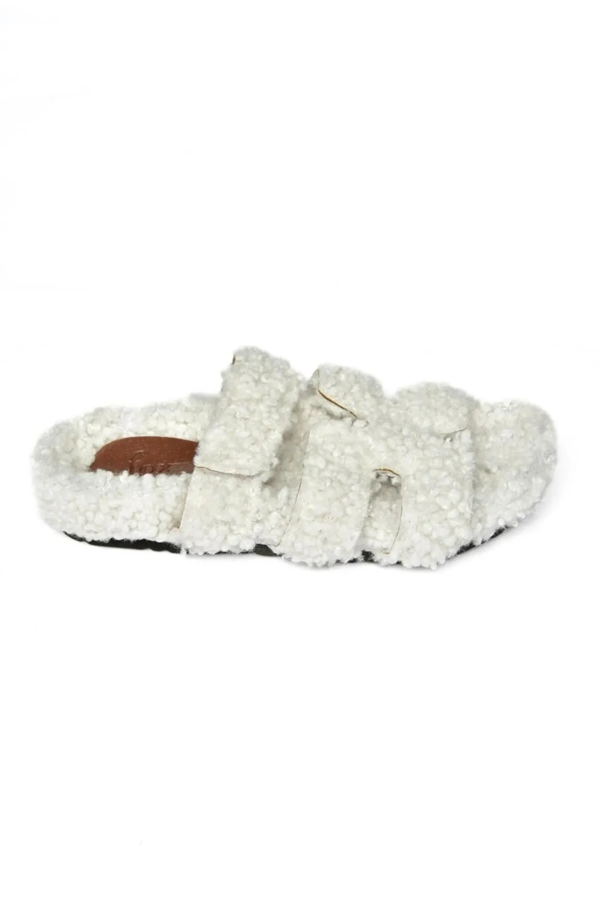 Fox Shoes  R824527104 Damenhausschuhe mit weißem Fell