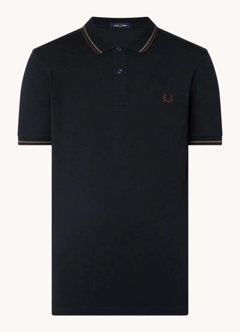 Fred Perry polo majica regularnog kroja od pike pamuka s vezom logotipa