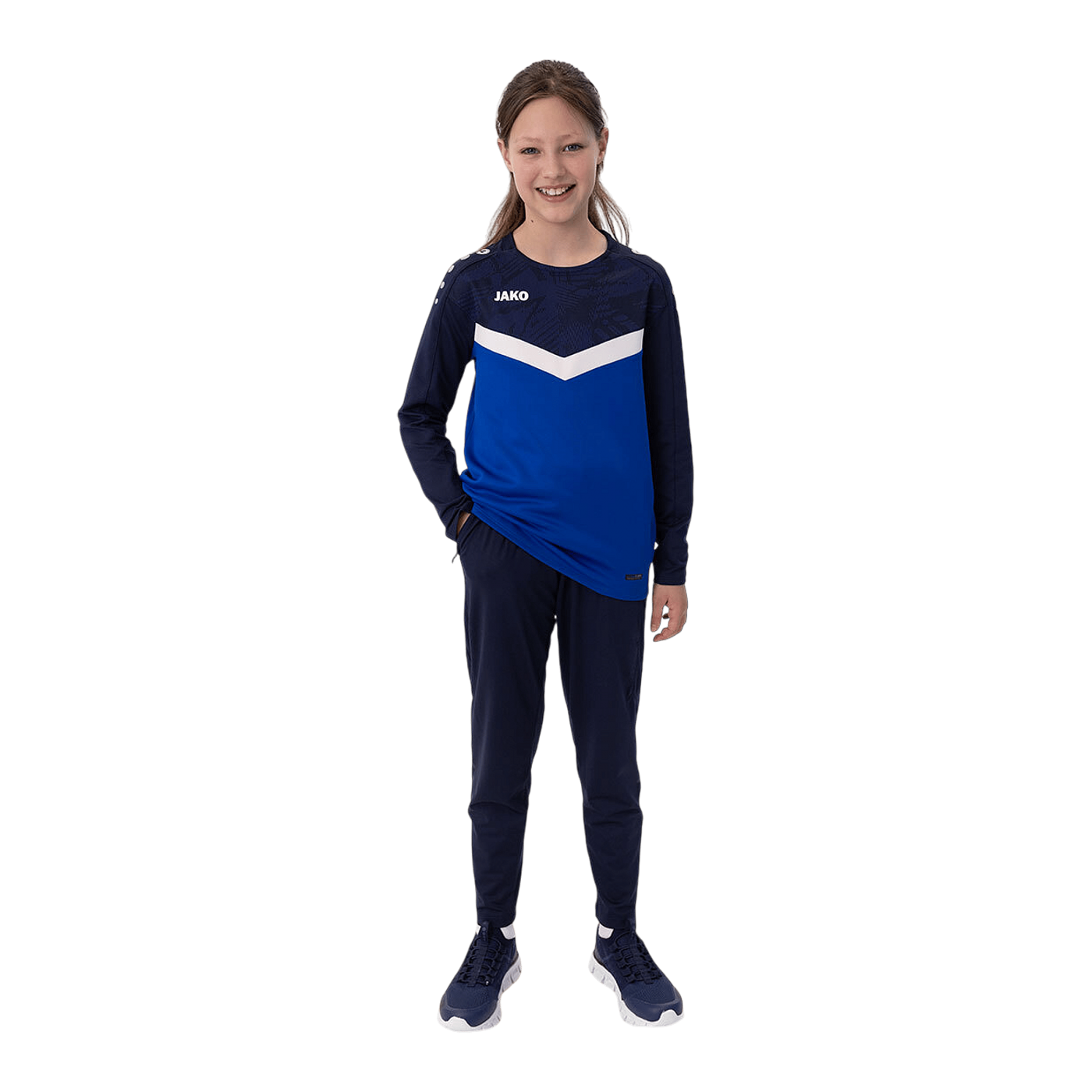JAKO Iconic Sweatshirt Kids Blau F403