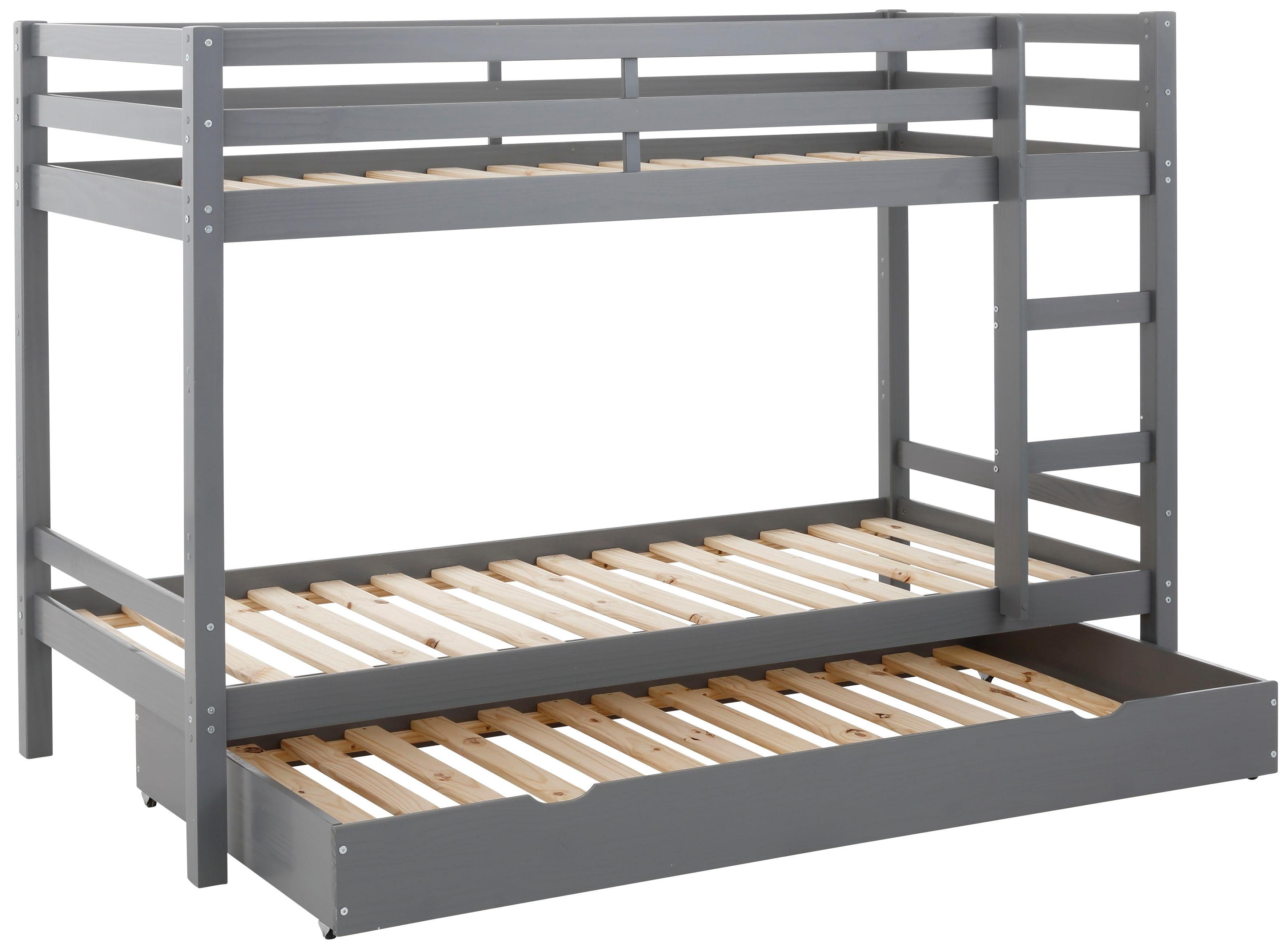 Lüttenhütt Etagenbett Alpi, Deal für begrenzte Zeit!, aus schönem massivem Kiefernholz, Stockbett, Liegeflächenlänge 200 cm