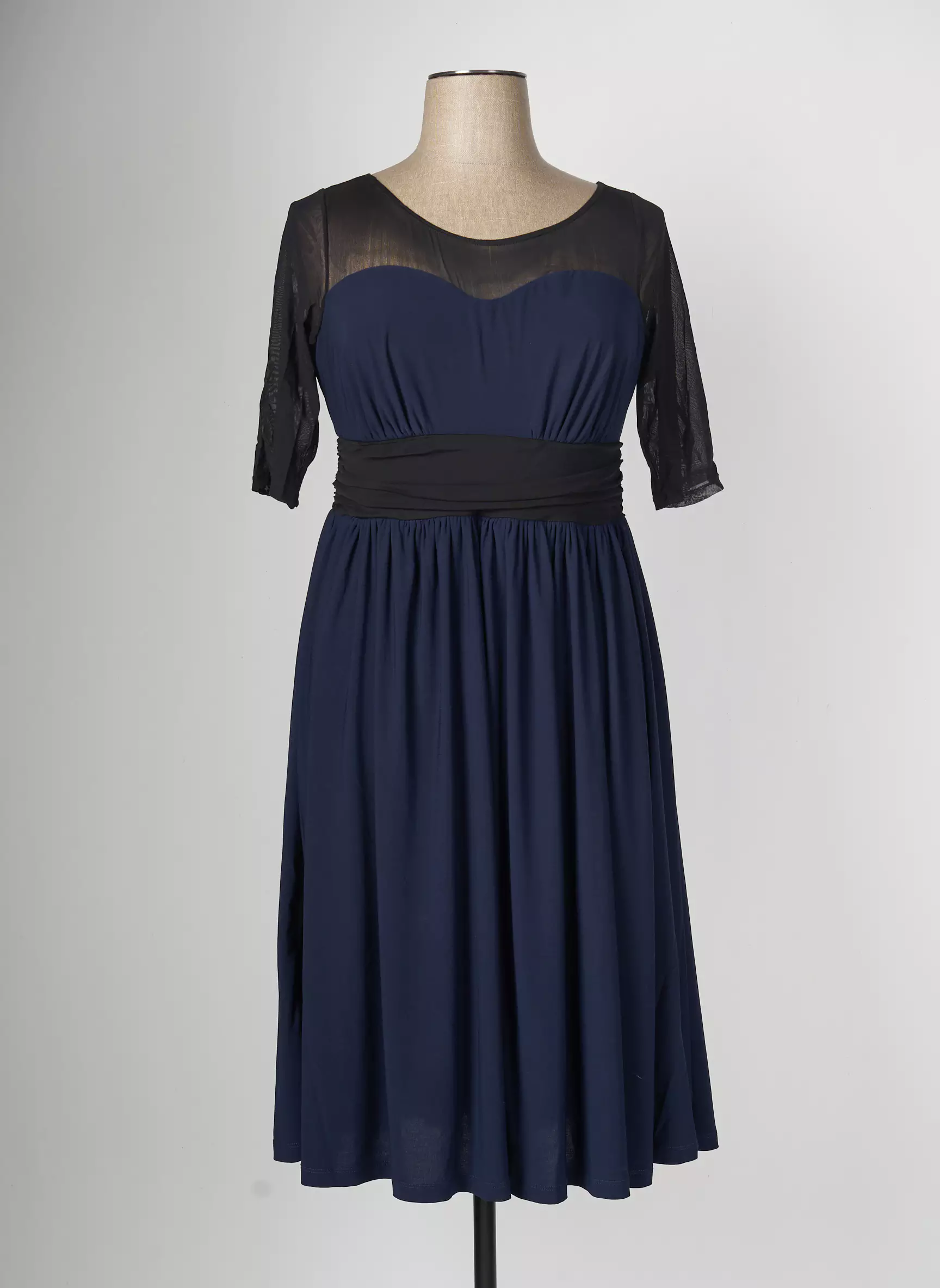 Kiyonna Robes Mi Longues Femme couleur bleu