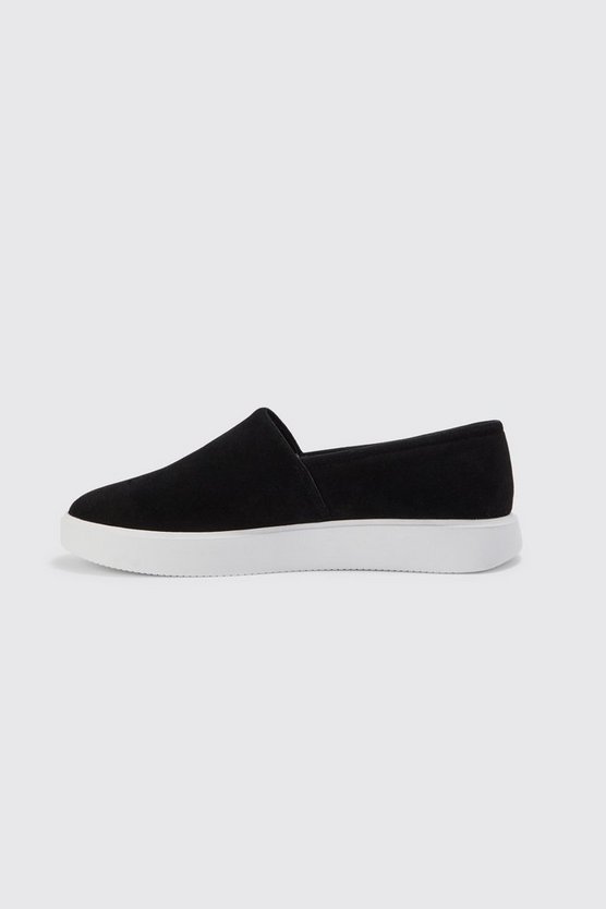 Klobige Loafer aus Wildlederimitat