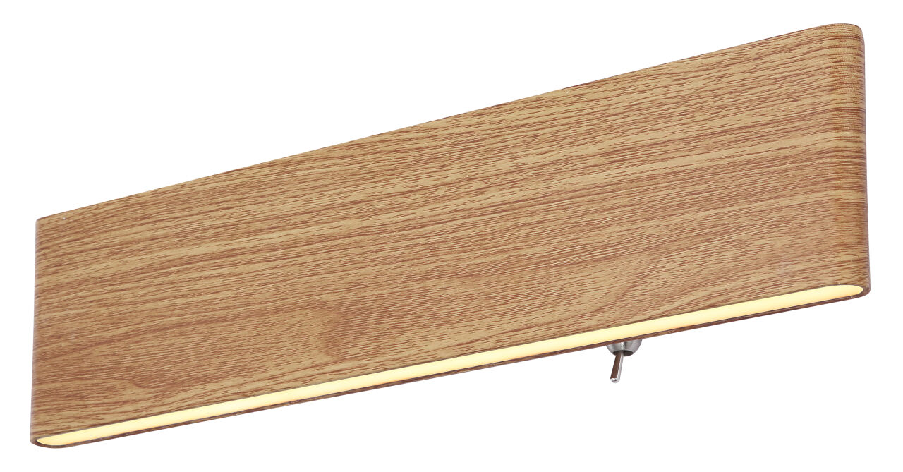 Globo Lighting - SIEGFRIED - Wandleuchte Metall holzoptik, LED