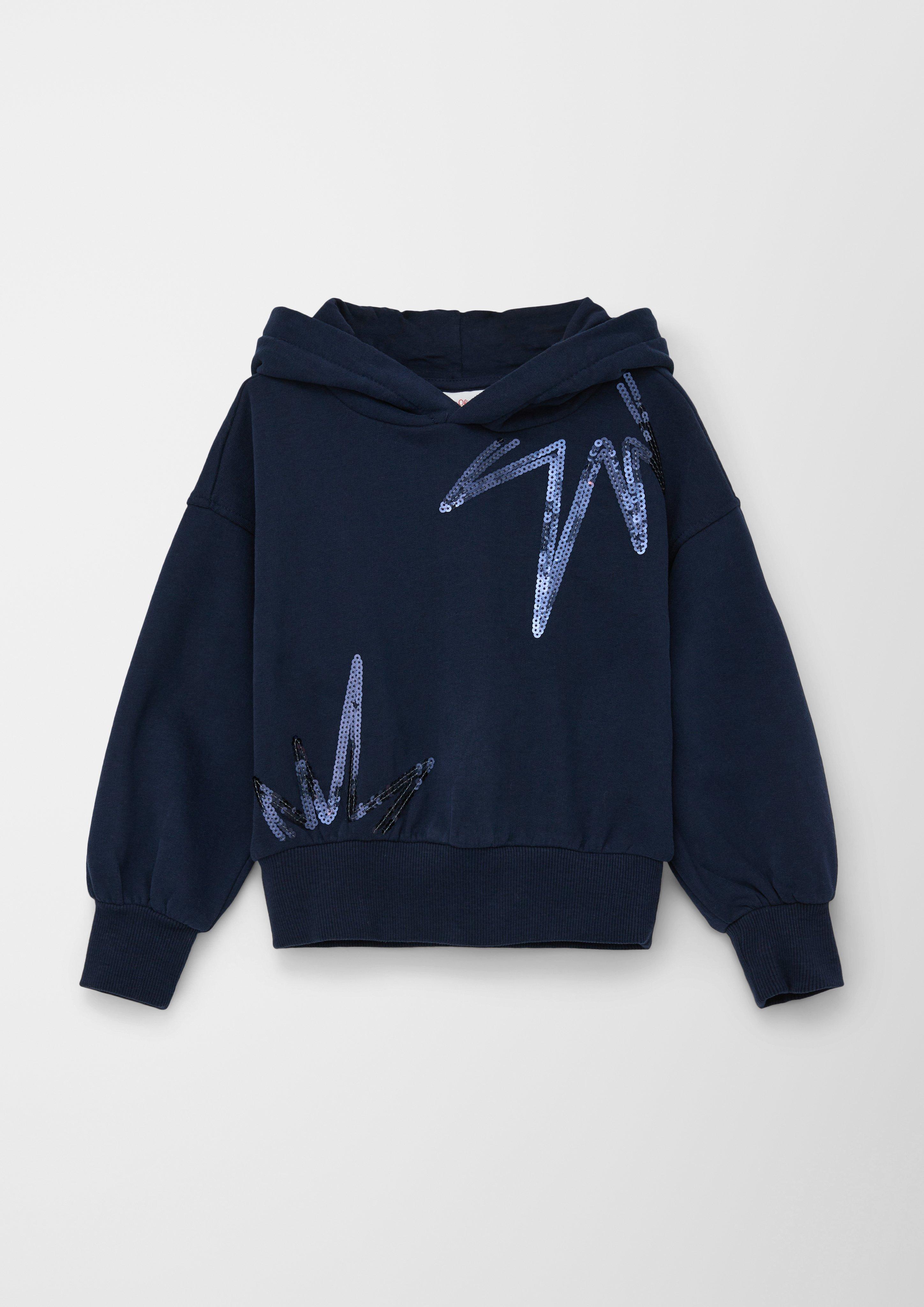 Hoodie mit Pailletten-Besatz  2122658-5952