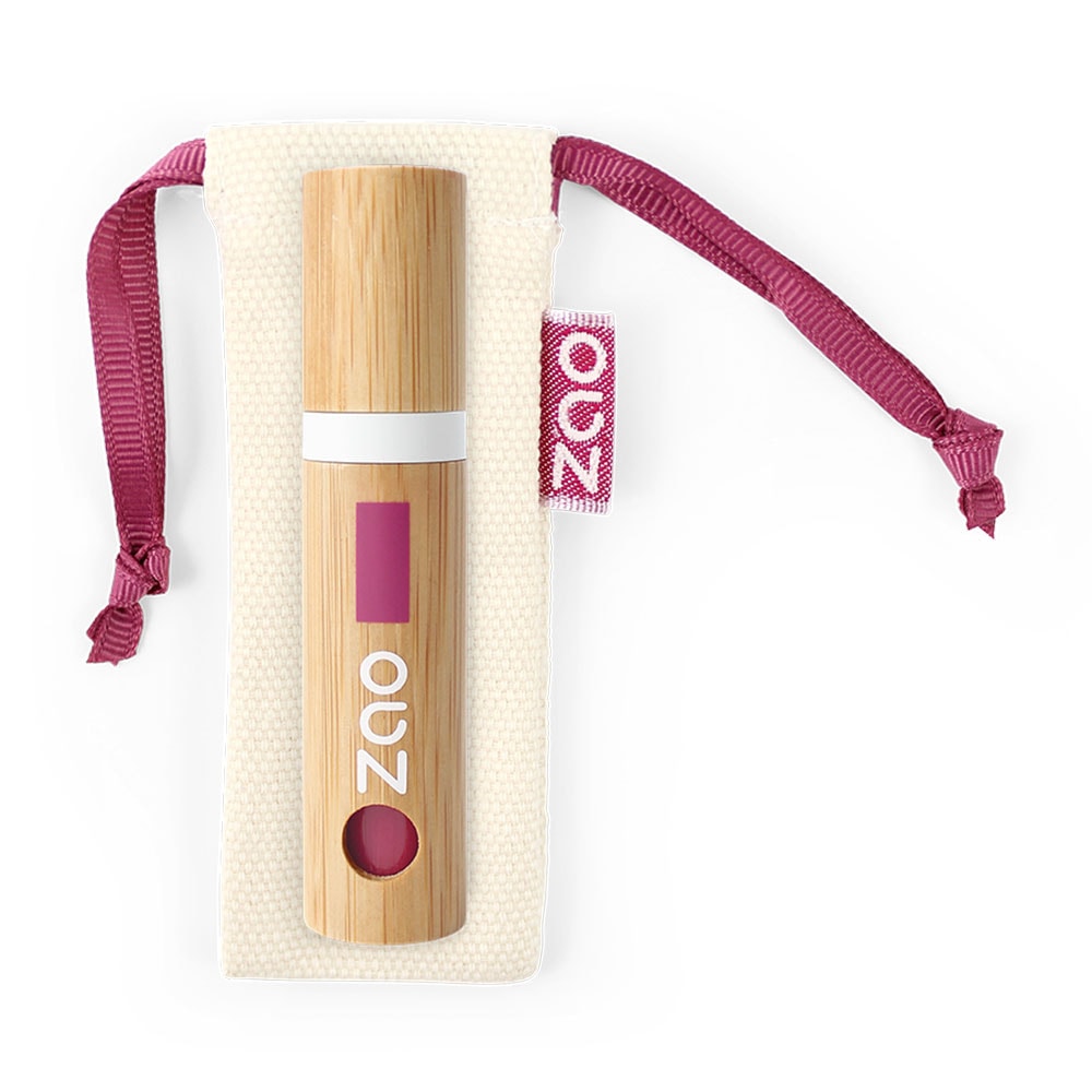 zao essence of nature Vernis à lèvres 035 Framboise ZAO Vernis à lèvres  Certifié Bio, Formule 100% naturelle, Vegan et Rechargeable