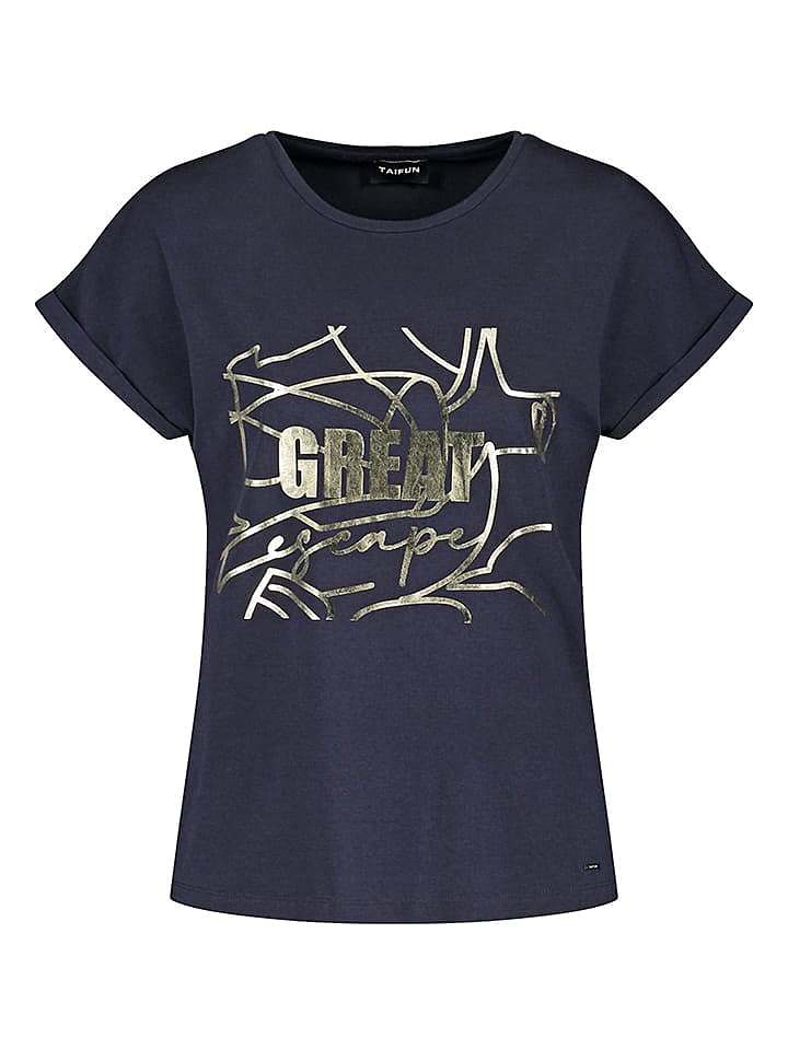 TAIFUN Shirt in Dunkelblau günstig kaufen 40