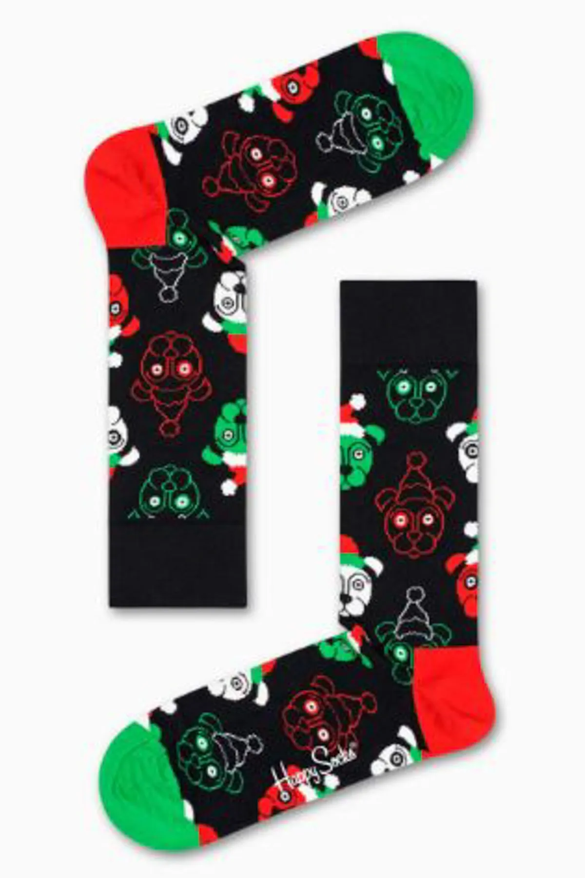 Happy Socks  Weihnachtsmann-Tiere-Knallbonbons, 2er-Pack