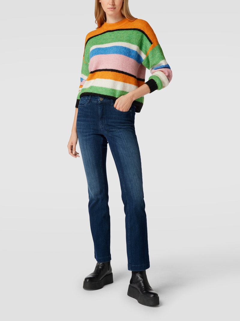 Bootcut Jeans mit Label-Detail Modell 'DREAM' in blau