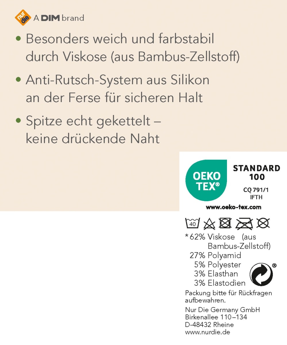 Füßlinge Bambus schwarz Gr. 35-38, 1 St