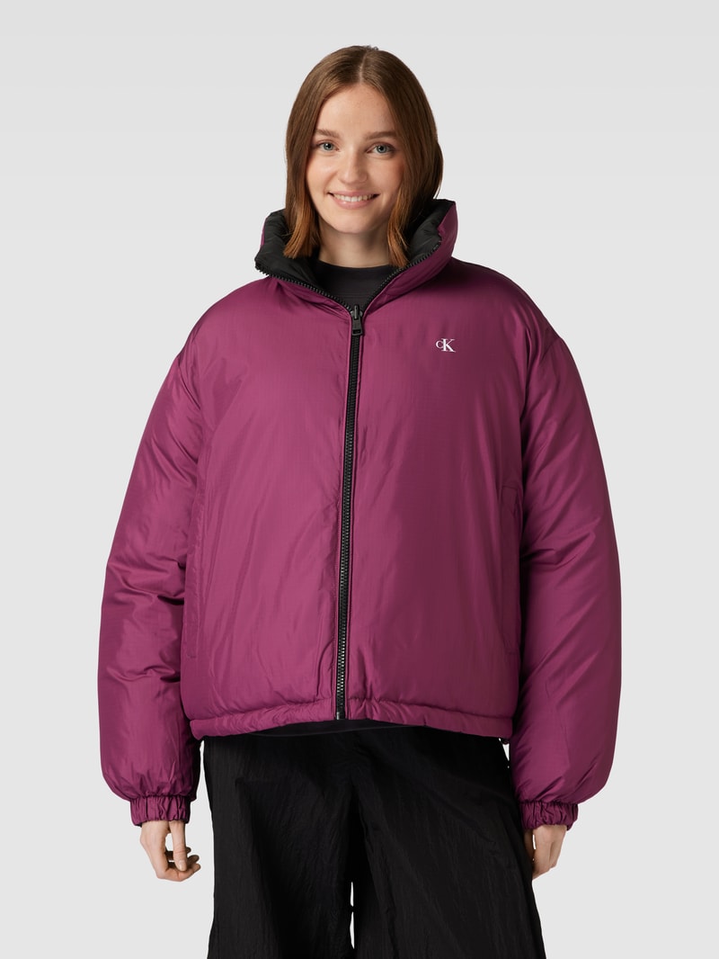 Jacke mit Logo-Print in black