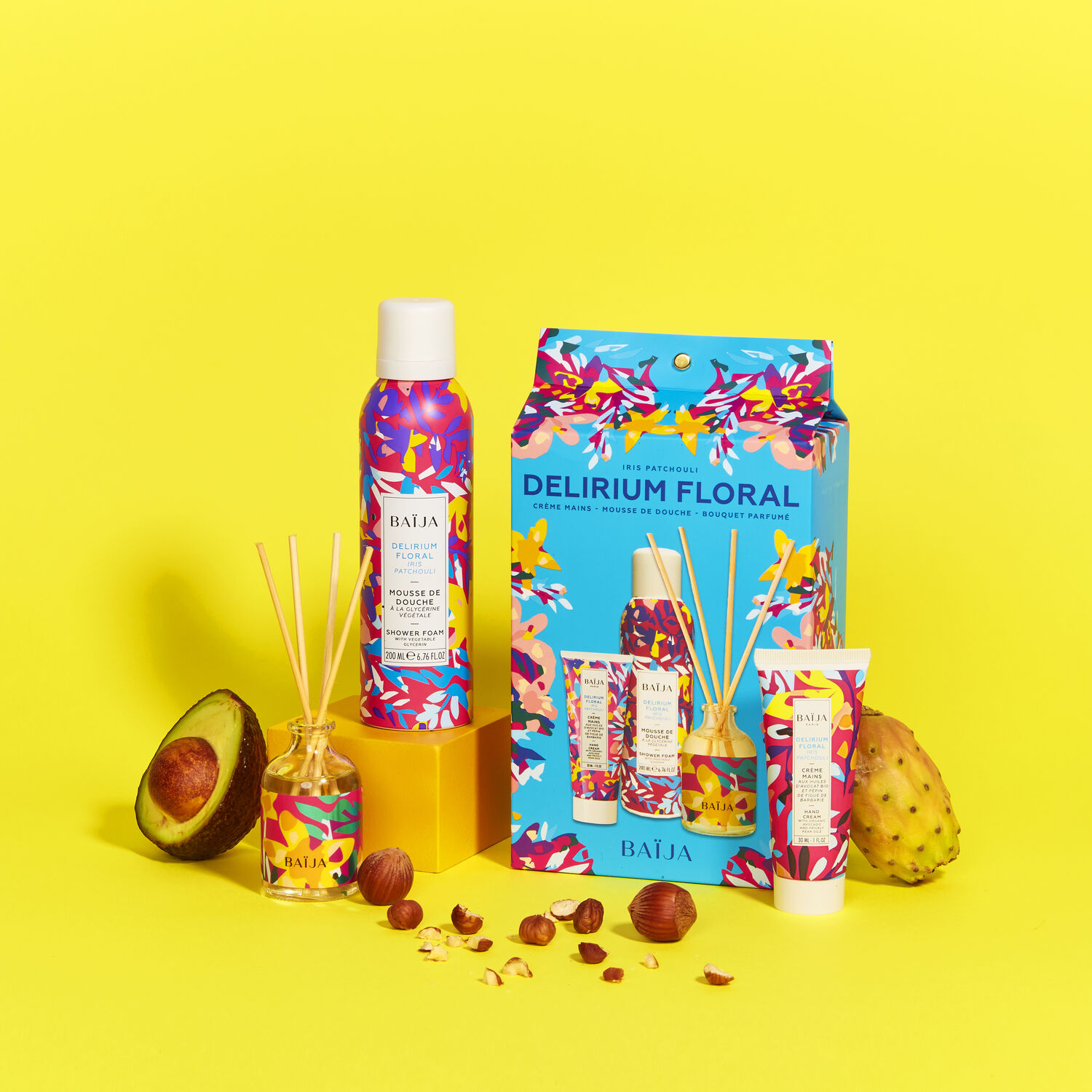 baïja Delirium Floral Coffret Mousse de Douche 200 ml + 2 Produits