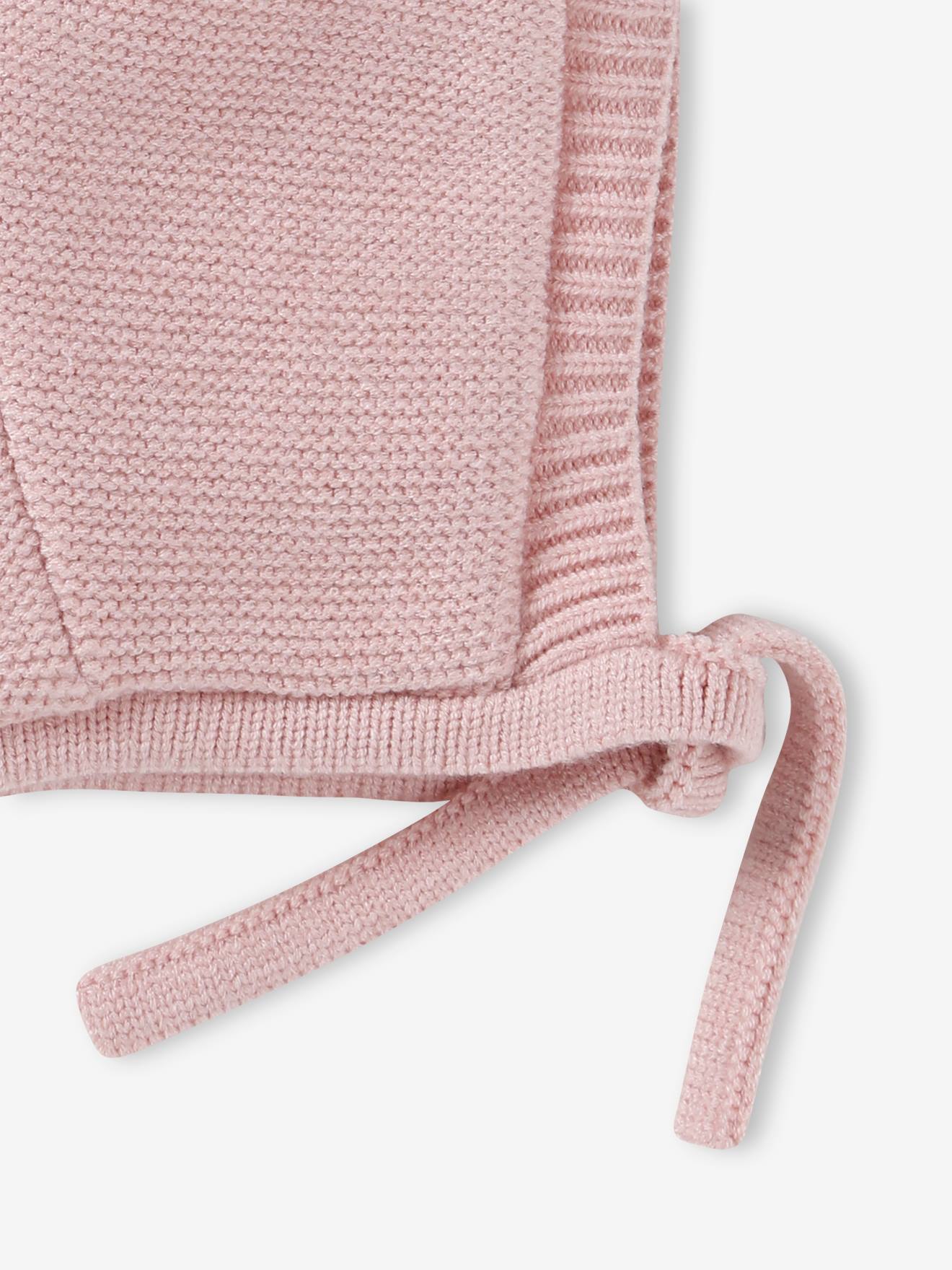 Vertbaudet Mädchen Baby Kapuzenmütze - pudrig rosa