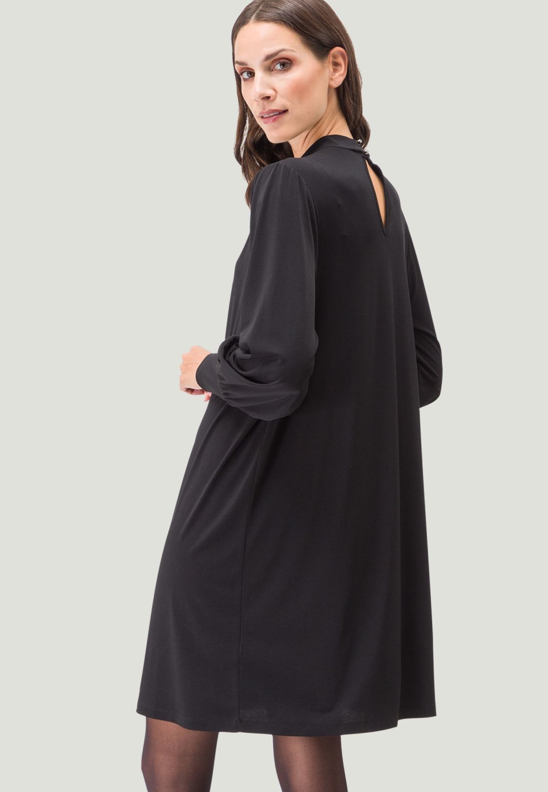 Sweatkleid mit Stehkragen