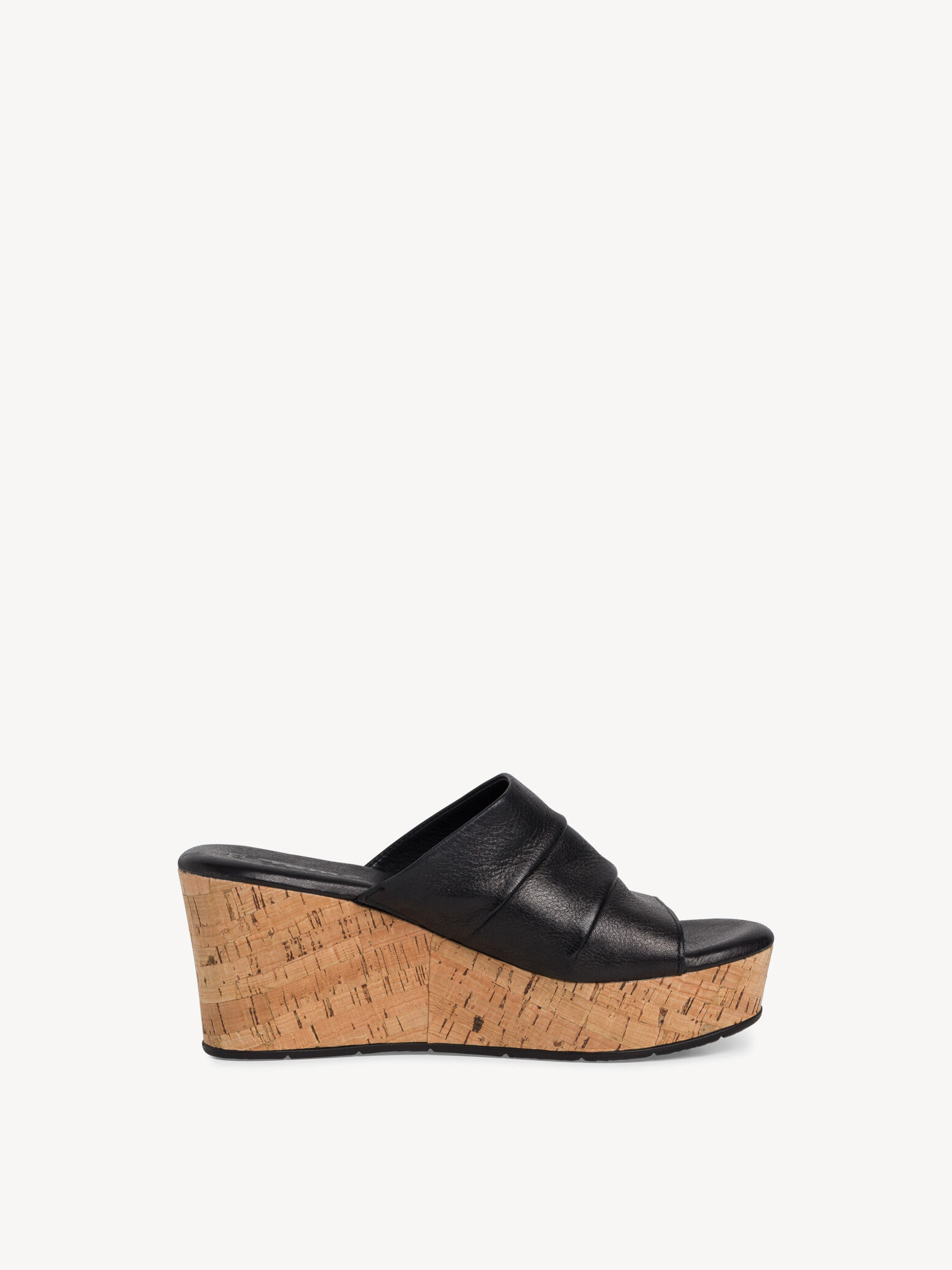 Mule en cuir - noir