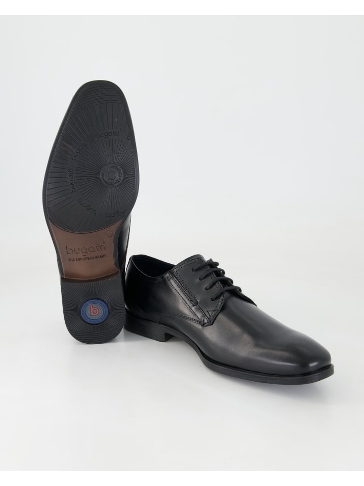 bugatti shoes Klassische Schnürschuhe in Schwarz günstig kaufen