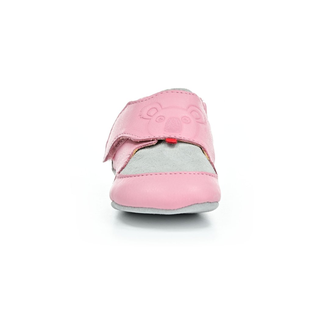 Affenzahn Krabbelschuh Leder Crawly Koala Pink