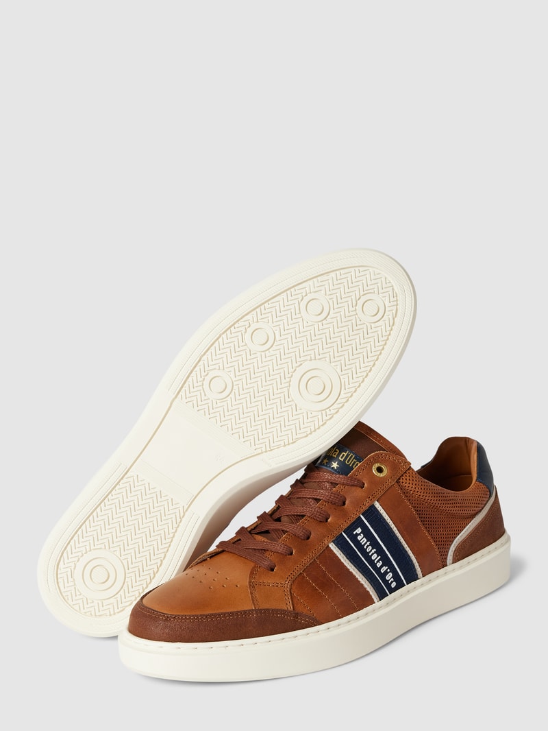 Sneaker aus Leder Modell 'LACENO UOMO' in cognac