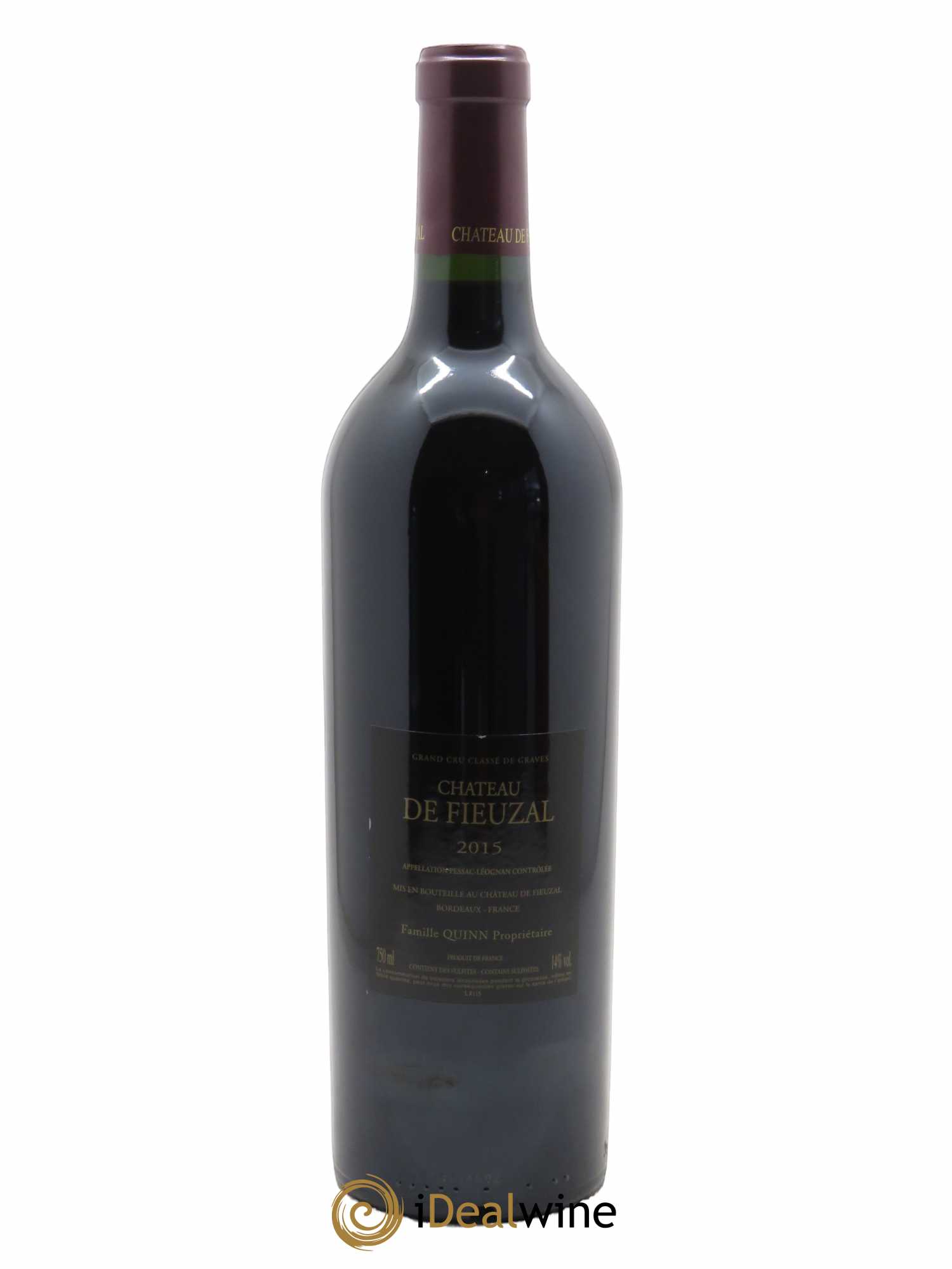 Château de Fieuzal Cru Classé de Graves (CBO à partir de 6 bts) 2015 - Lot de 1 Bouteille