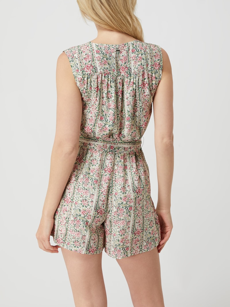 Playsuit in Wickel-Optik Modell 'Moselle' in beige