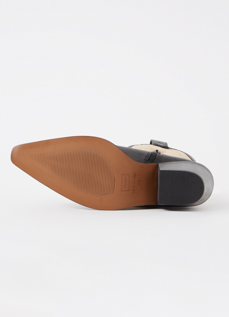 Dune London  Prickly cowboylaars van suède met leren details