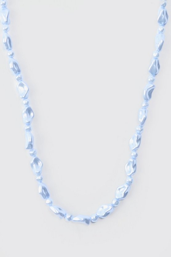 Blaue Perlenkette
