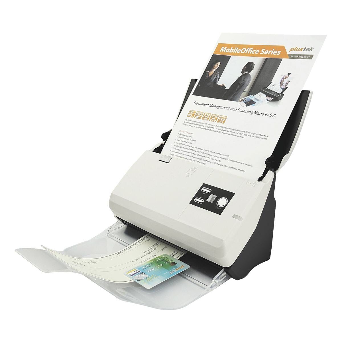 Plustek SmartOffice PS30D Einzugsscanner, (mit Duplex)
