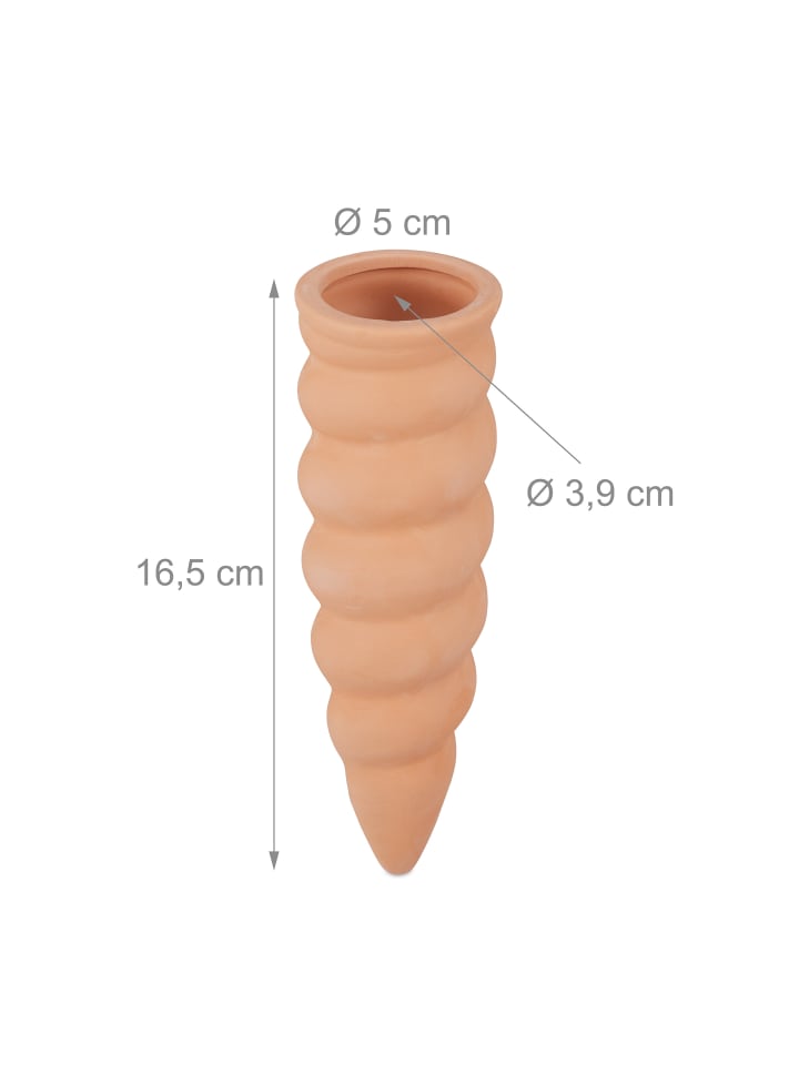 relaxdays 12x Tonkegel Bewässerung in Terrakotta günstig kaufen onesize