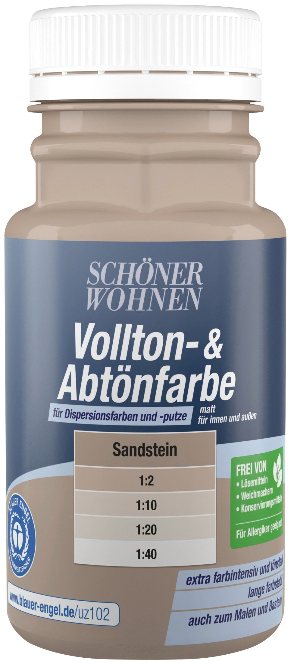 SCHÖNER WOHNEN FARBE Vollton- und Abtönfarbe Vollton- & Abtönfarbe, zum Abtönen von Dispersionsfarben und -putzen, farbintensiv