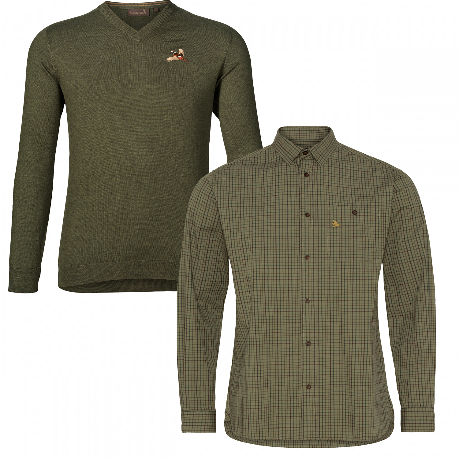 Seeland Keeper Shirt + Woodcock V-Neck Pullover