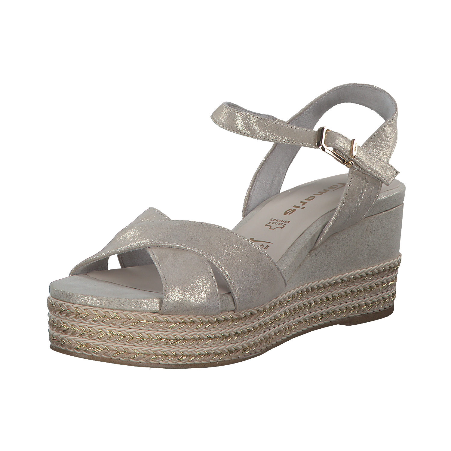 Tamaris 28001, Plateau-Sandaletten, Damen, Grau