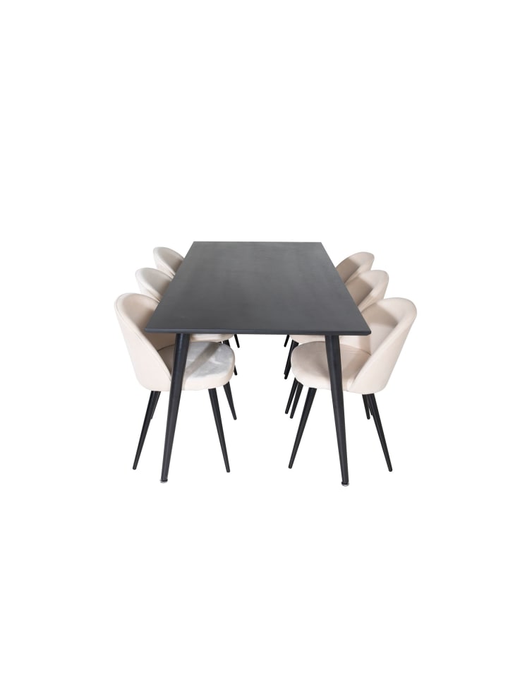 ebuy24 Essgruppe Dipp 49 (7-teilig) Beige 90 x 180 cm günstig kaufen onesize