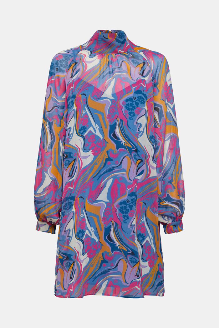 Chiffon-Kleid mit Muster