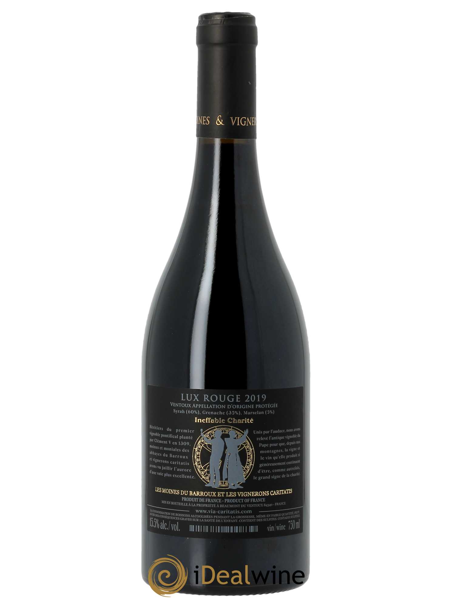 Ventoux Lux Via Caritatis  2019 - Lot de 1 Bouteille