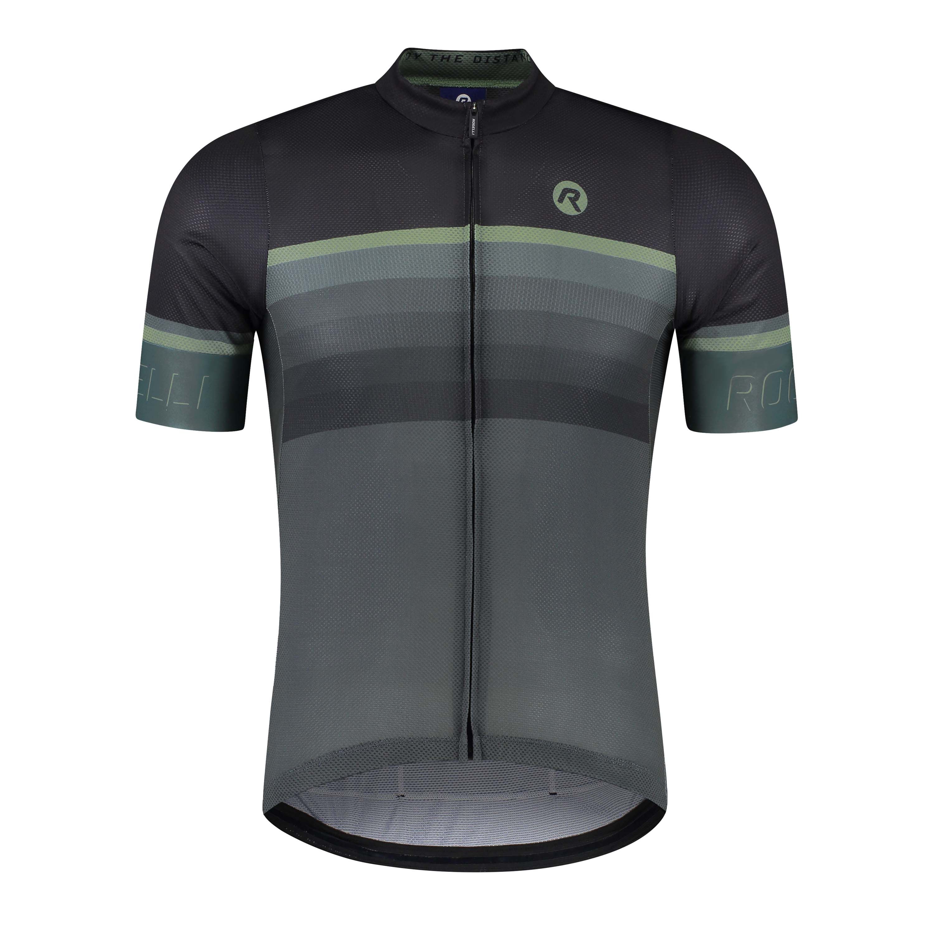 Rogelli Hero II Grün/Schwarz Herren Radtrikot Kurzarm