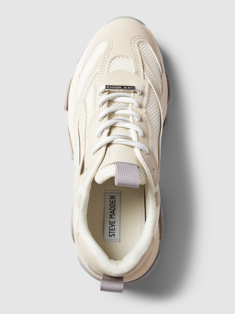 Sneaker mit Label-Print Modell 'POSESSION' in beige