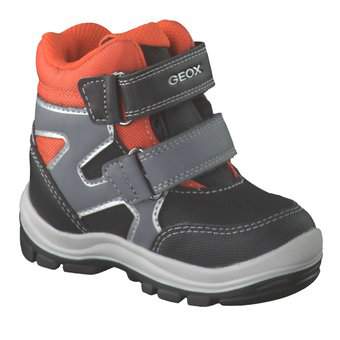 Geox B Flanfil Boy Klett Boots in schwarz