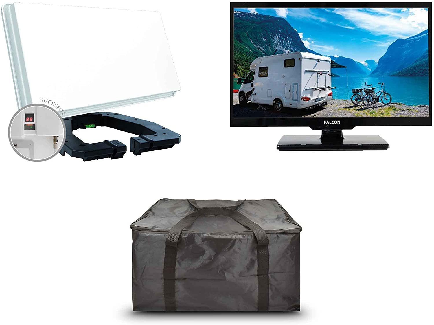 Microelectronic Falcon EasyFind Traveller Kit II TV Camping Set 19