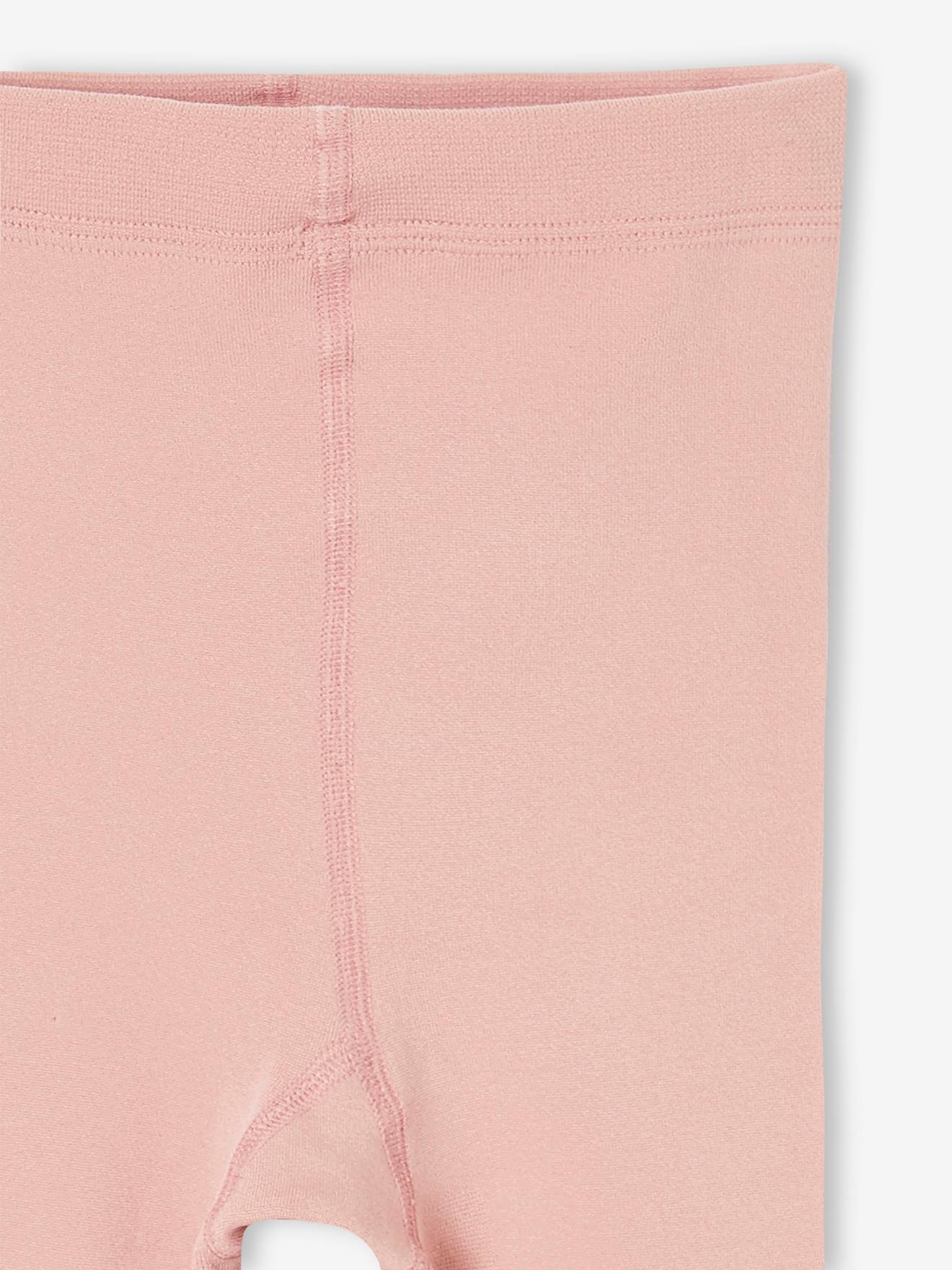 Leggings maille polaire fille bleu