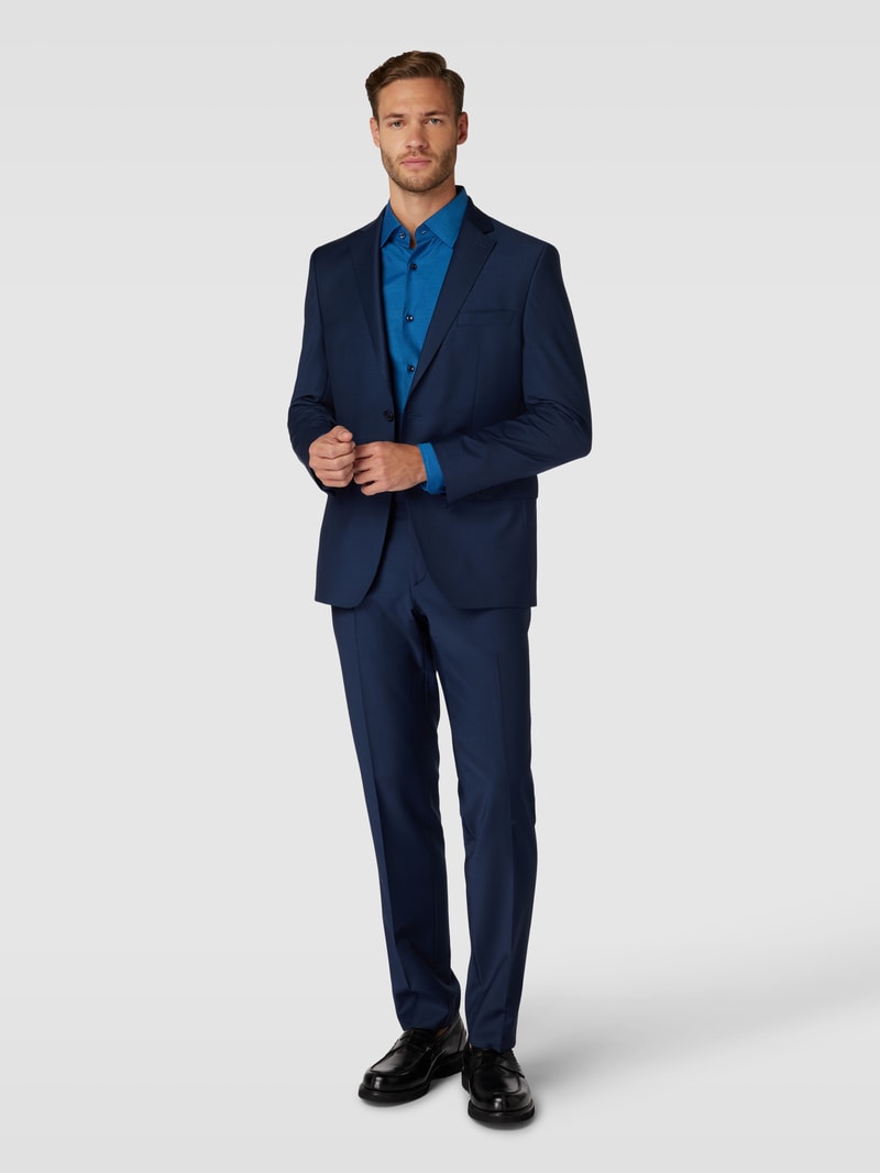 Business-Hemd mit Kentkragen Modell 'HANK' in royalblau