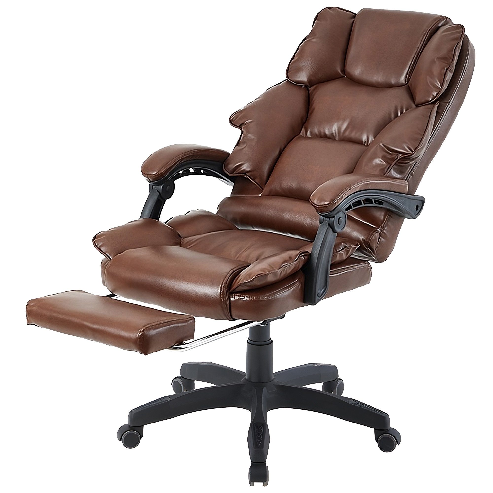 TRISENS Chefsessel Rafael (1 Stück), Bürostuhl mit extra Polsterung Home Office Chair im Lederoptik-Design